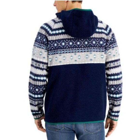 Club Room Men's Jacket Cottage Core Soft Anorak Pull Over Fleece Jacket XXL NEW - Picture 2 of 3